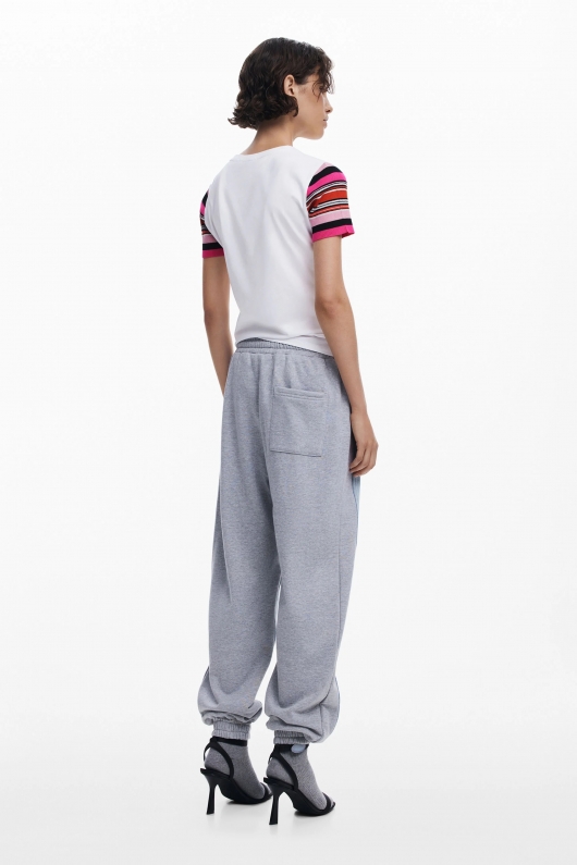 Pantaloni jogger din denim albastru casual