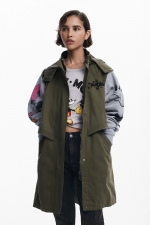 Jachetă parka albastră cu imprimeu Disney
