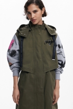Jachetă parka albastră cu imprimeu Disney