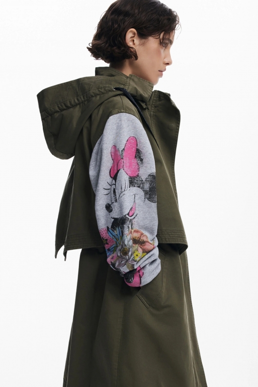 Jachetă parka albastră cu imprimeu Disney