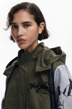 Jachetă parka albastră cu imprimeu Disney