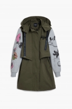 Jachetă parka albastră cu imprimeu Disney