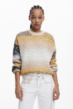 Pulover casual in degradee