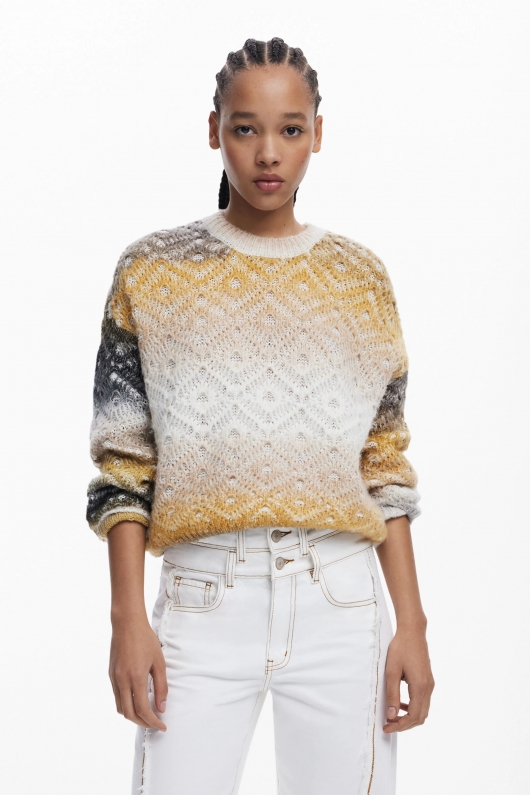 Pulover casual in degradee