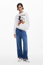 Hanorac negru cu glugă și imprimeu Mickey Mouse™