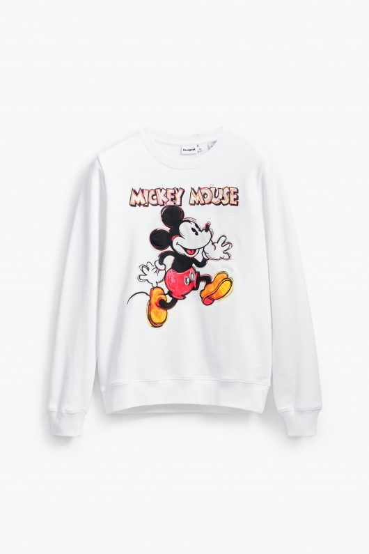 Hanorac negru cu glugă și imprimeu Mickey Mouse™