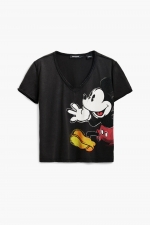Tricou alb copii cu imprimeu Mickey Mouse