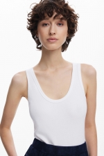 Rochie midi cu doua tipuri de materiale