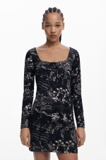 Rochie mini cu print floral