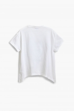 Tricou alb cu inimă din paiete strălucitoare