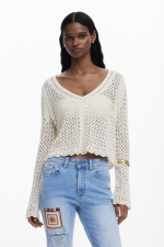 Blugi skinny albastri cu efect decolorat