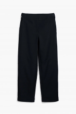 Pantaloni negri utility cu croială dreaptă