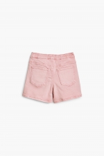 Pantaloni scurți denim albastru cu broderie
