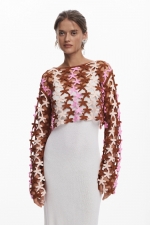 Rochie midi tricot cu pulover detașabil