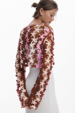 Rochie midi tricot cu pulover detașabil