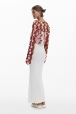 Rochie midi tricot cu pulover detașabil