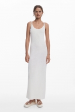 Rochie midi tricot cu pulover detașabil