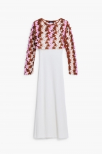 Rochie midi tricot cu pulover detașabil