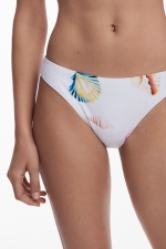 Bikini albastru cu imprimeu scoici și stele