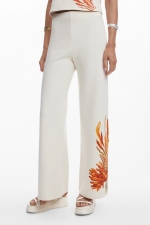 Pantaloni cu imprimeu marin