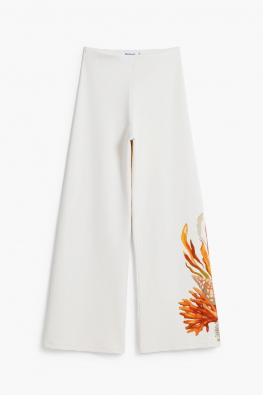 Pantaloni cu imprimeu marin