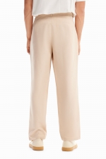 Pantaloni bej chino cu croială conică