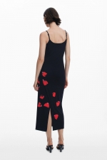 Rochie midi multicoloră cu imprimeu floral