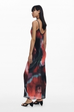 Rochie midi cu bretele și print floral