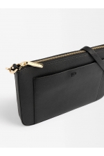 Geantă crossbody neagră cu textură distinctivă