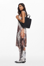 Rucsac mini negru cu broderie mandala