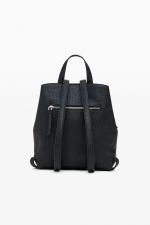 Rucsac mini negru cu broderie mandala
