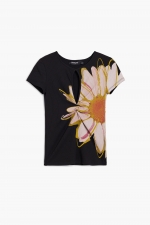 Bluză casual cu imprimeu floral multicolor