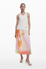 Rochie midi cu top crosetat
