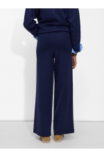 Pantaloni bleumarin casual cu croială dreaptă