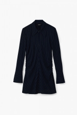 Rochie scurtă mulată cu dungi verticale