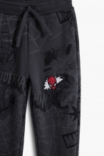 Pantaloni jogger gri cu imprimeu Spiderman™