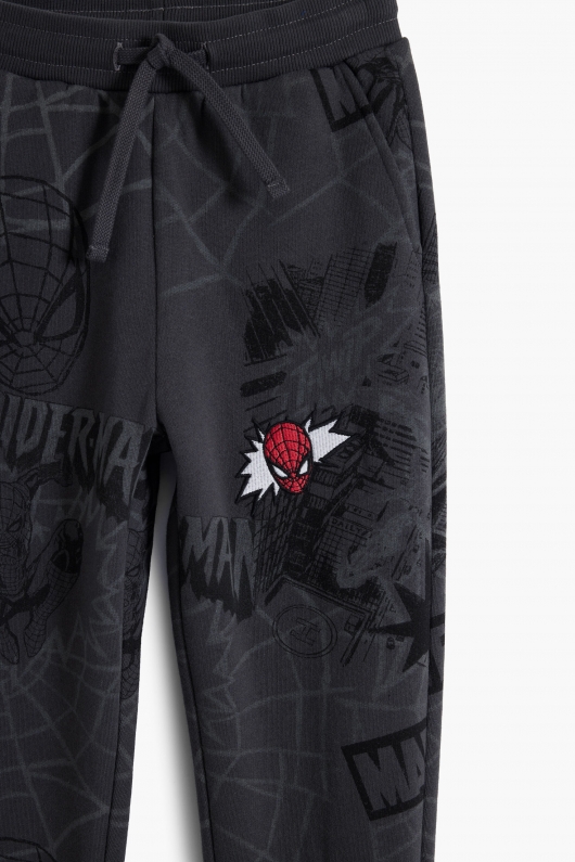 Pantaloni jogger gri cu imprimeu Spiderman™