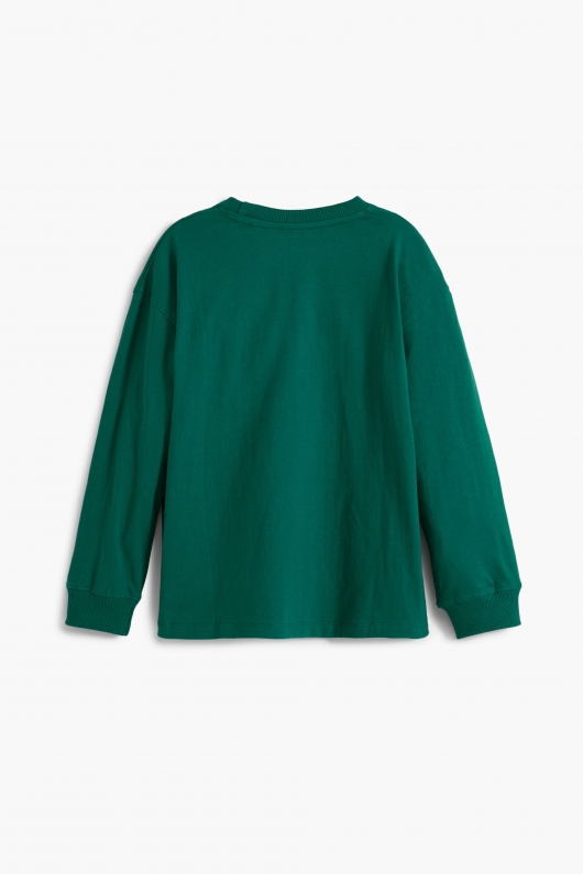 Bluză verde casual cu imprimeu Marvel