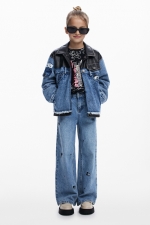 Jachetă denim cu imprimeu Mickey Mouse™