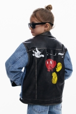 Jachetă denim cu imprimeu Mickey Mouse™