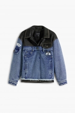 Jachetă denim cu imprimeu Mickey Mouse™