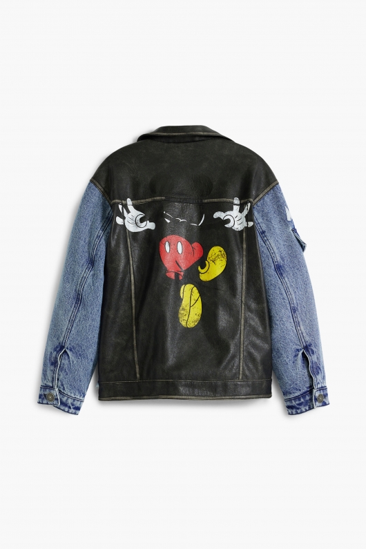 Jachetă denim cu imprimeu Mickey Mouse™