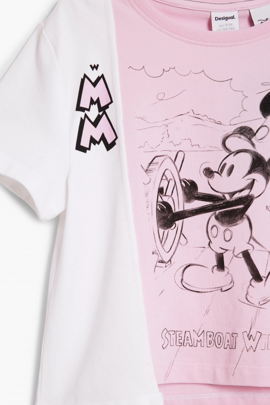 Tricou multicolor cu imprimeu Minnie Mouse