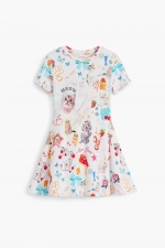 Rochie scurtă Skater cu imprimeu multicolor