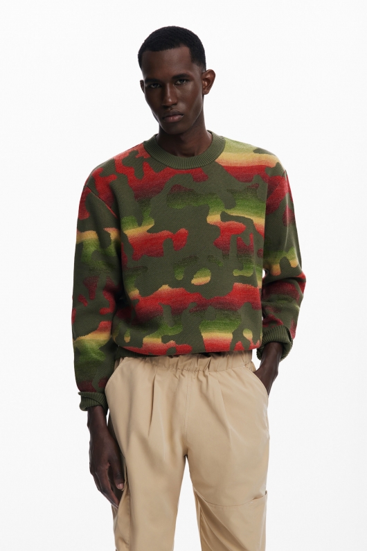 Pantaloni cargo bej cu buzunare mari