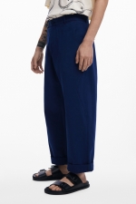 Pantaloni cargo bleumarin cu buzunare mari