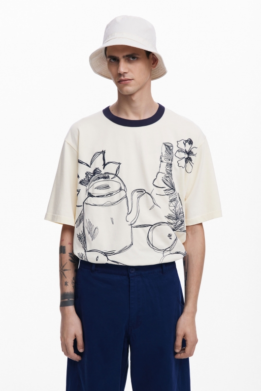 Pantaloni cargo bleumarin cu buzunare mari