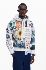 Hanorac sport multicolor cu imprimeu floral