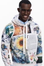 Hanorac sport multicolor cu imprimeu floral