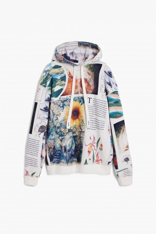 Hanorac sport multicolor cu imprimeu floral